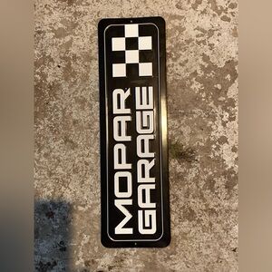 Mopar Garage Metal Sign